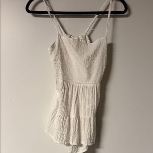 Elegant White Backless Top